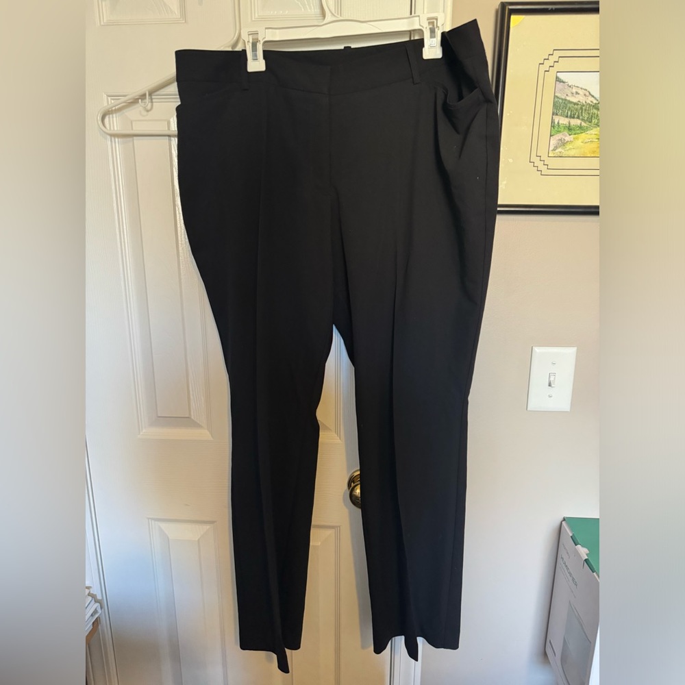 Worthington, curvy fit perfect trouser, size 18, black